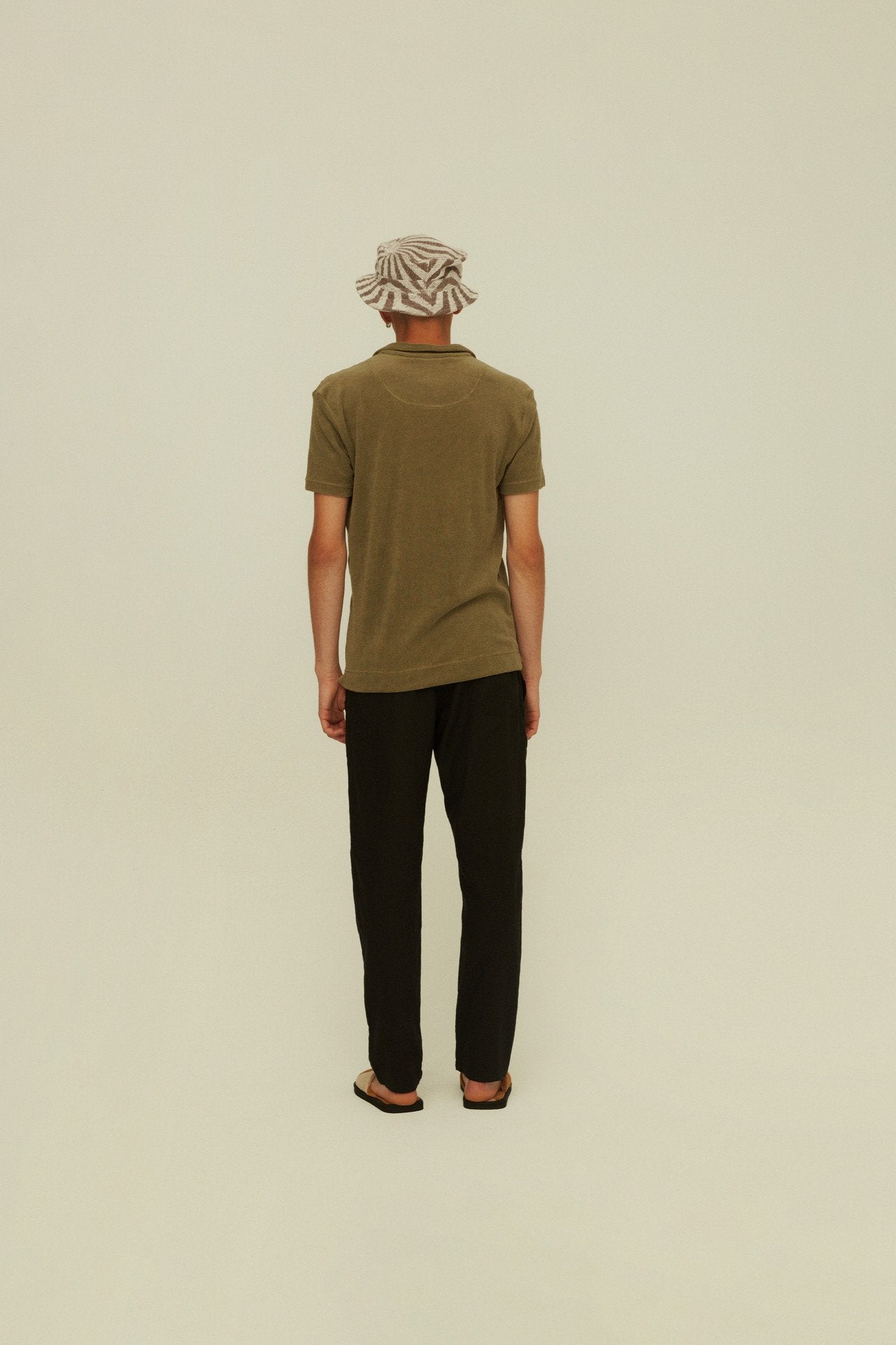 Khaki Polo Terry Shirt