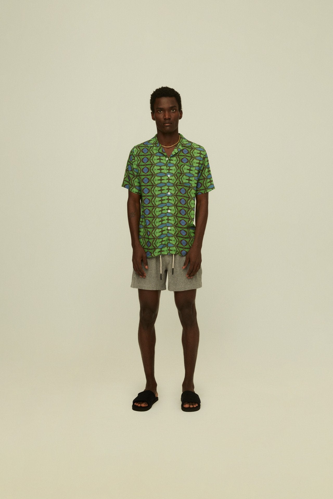 Emerald Blues Viscose Shirt