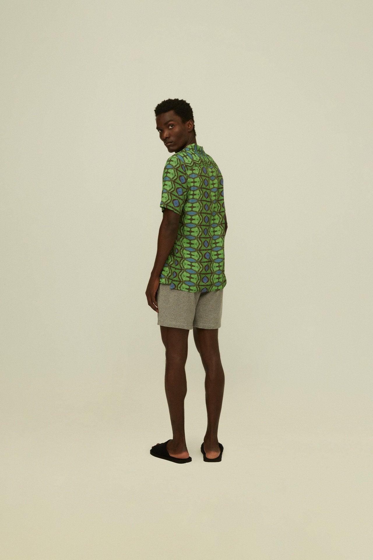 Emerald Blues Viscose Shirt