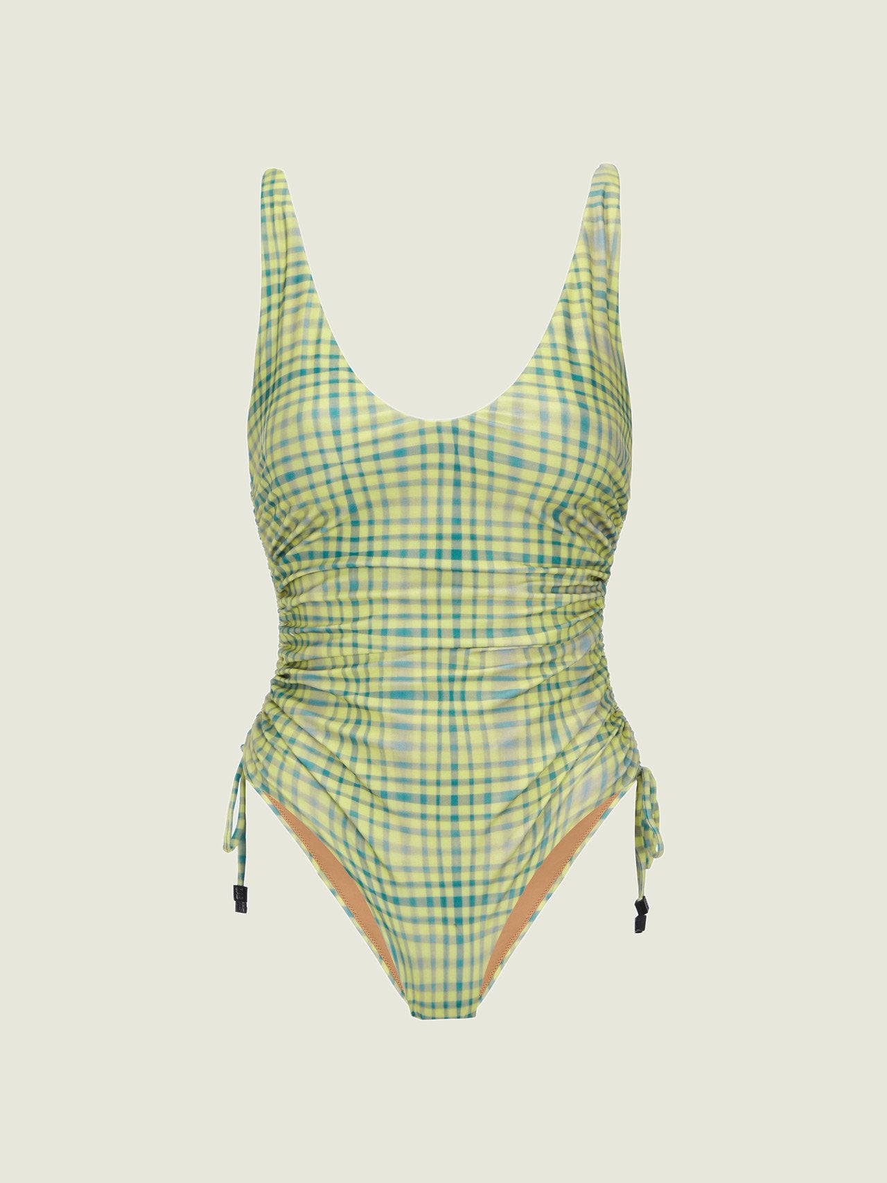 Green Painted Cleo Bathing Suit