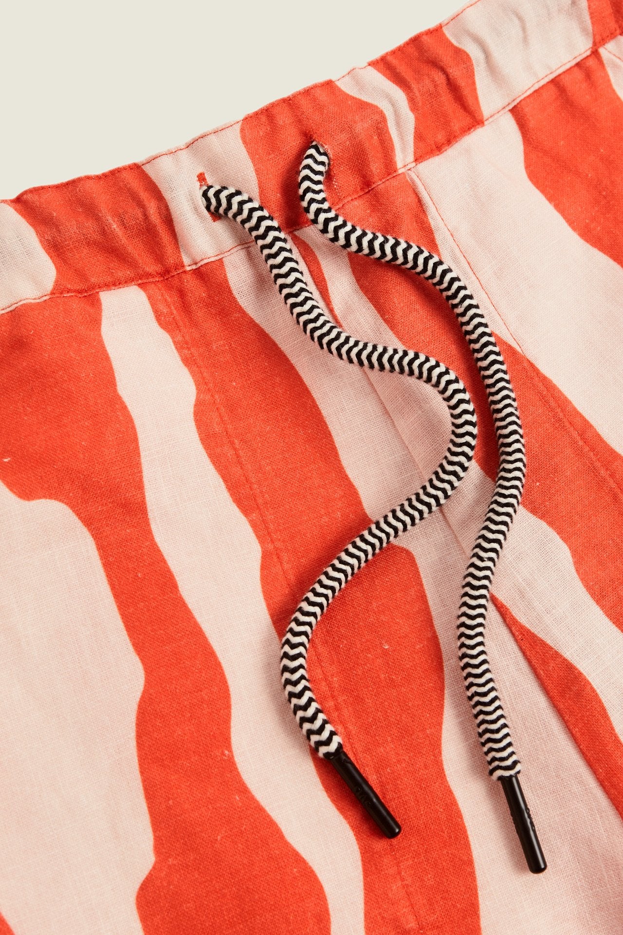 Orange Calima Mojave Linen Trousers