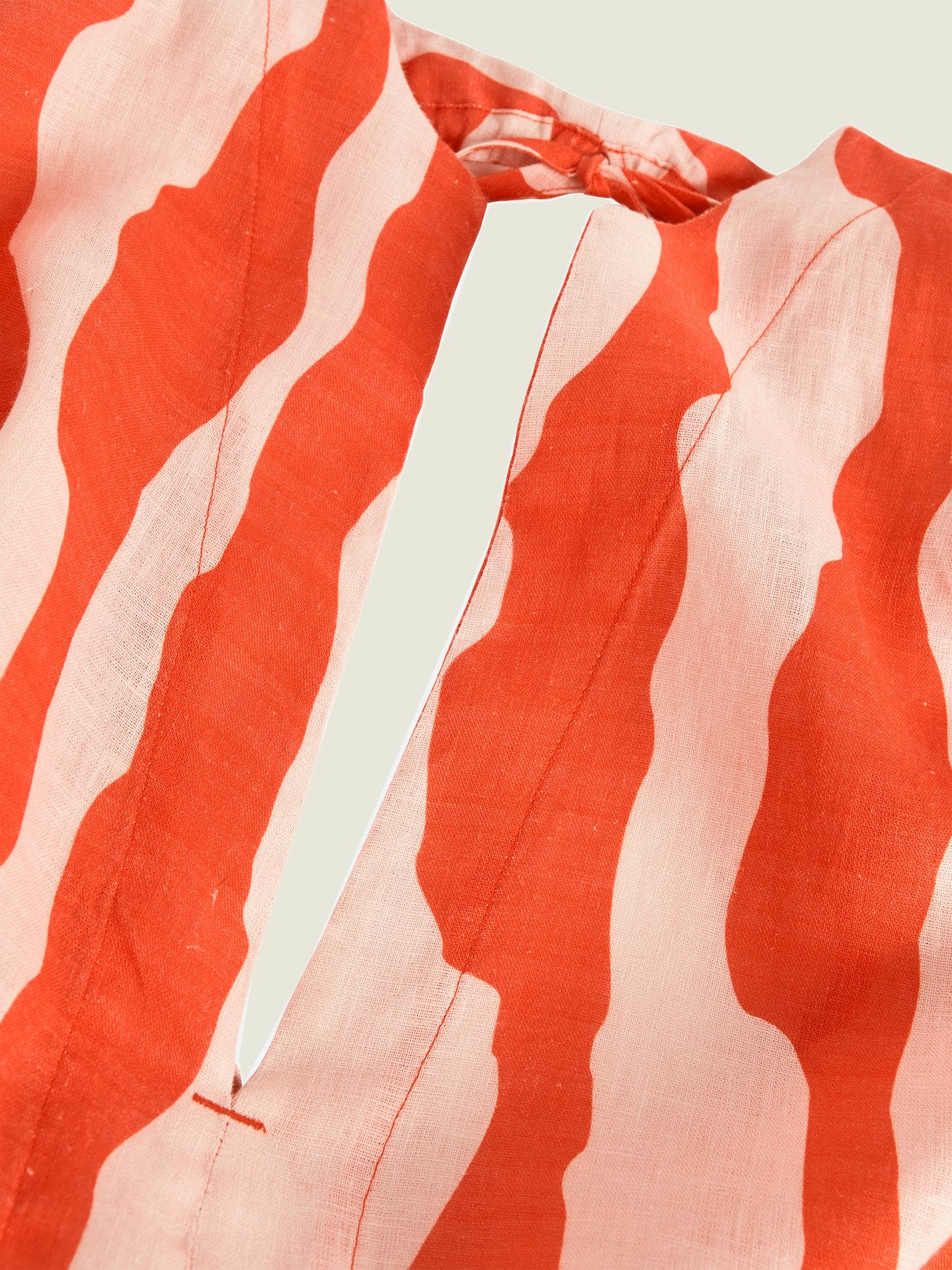 Orange Calima Tangelo Linen Dress
