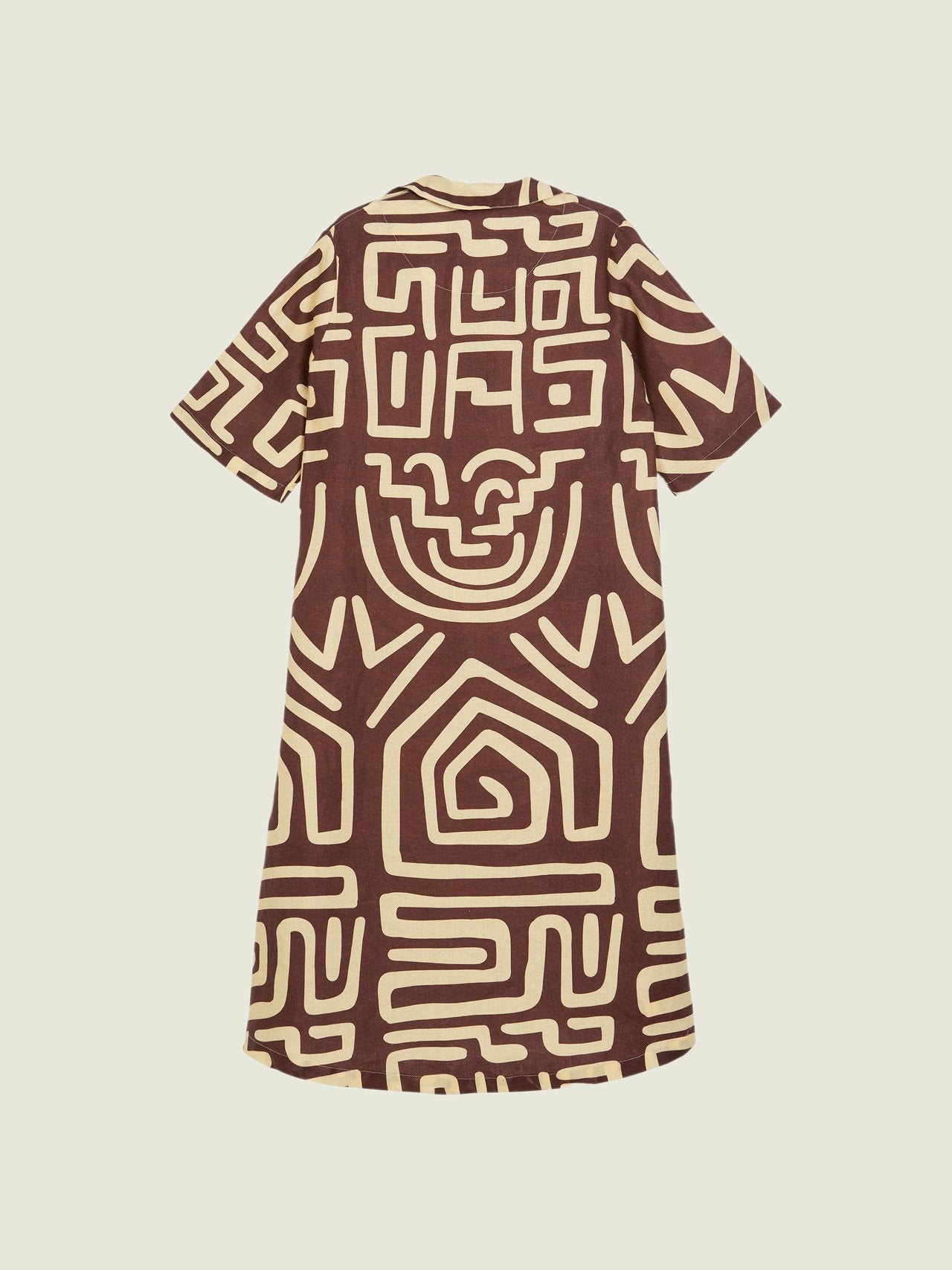 Kalahara Papaya Linen Dress
