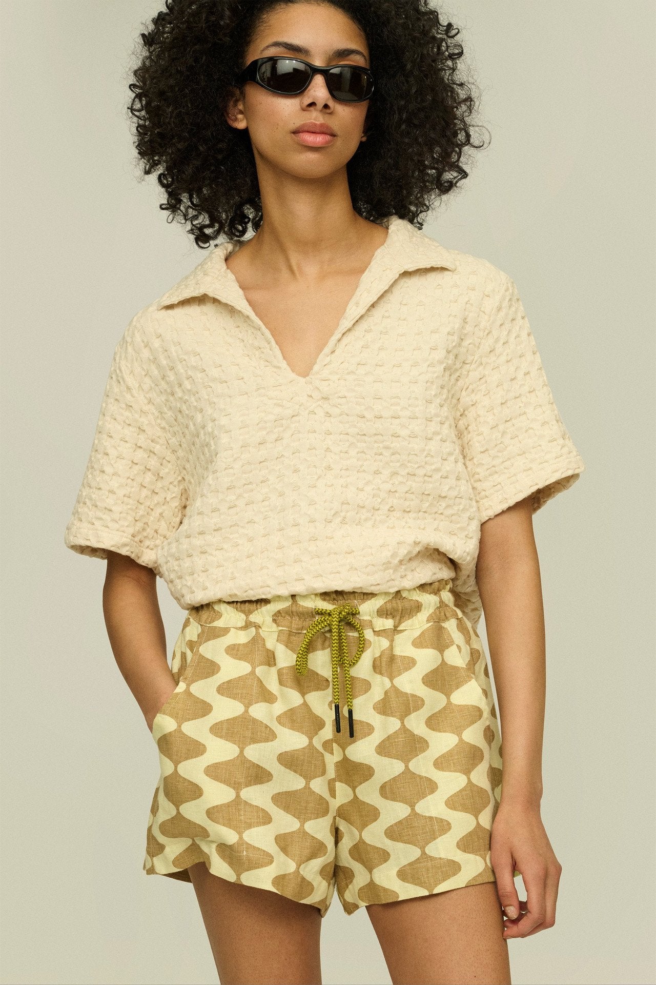 Lauda Drizzle Linen Shorts