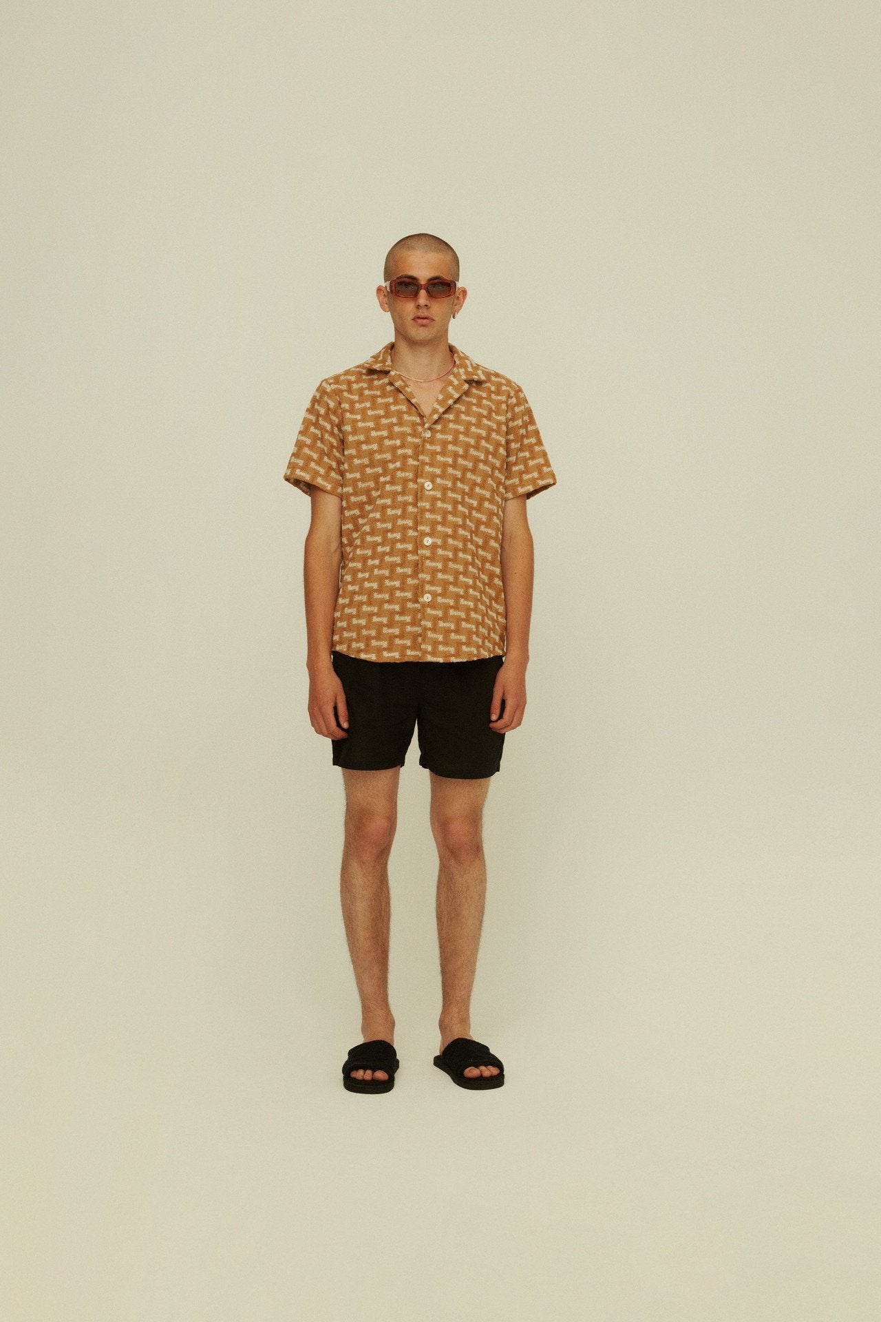 Camel Layer Zig Cuba Terry Shirt