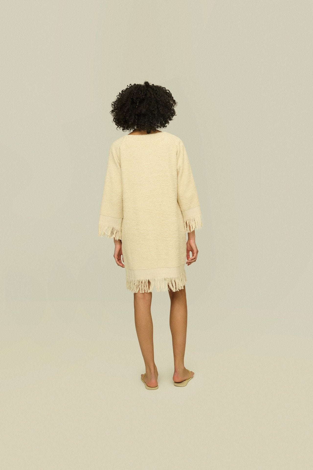 Ecru Odilia Terry Dress