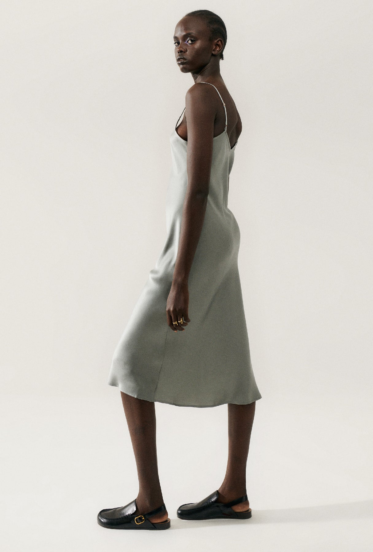 90S Slip Dress - Moon