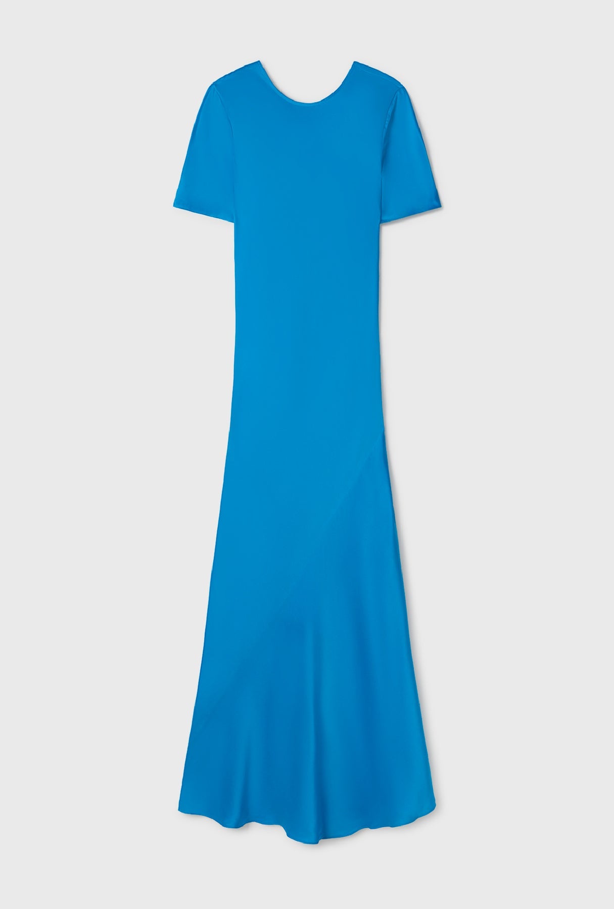 Short Sleeve Bias Dress - Coast Blue