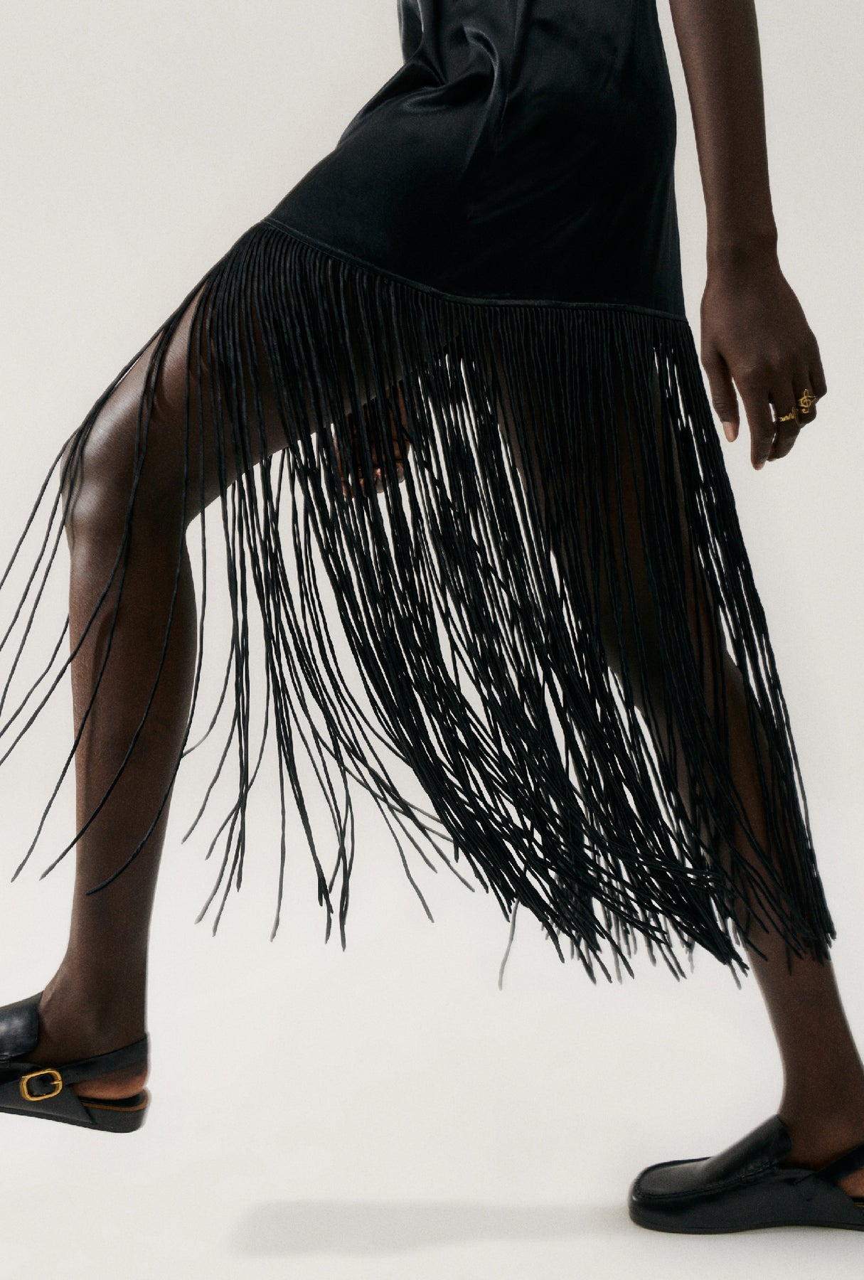 Fringe Dress - Black