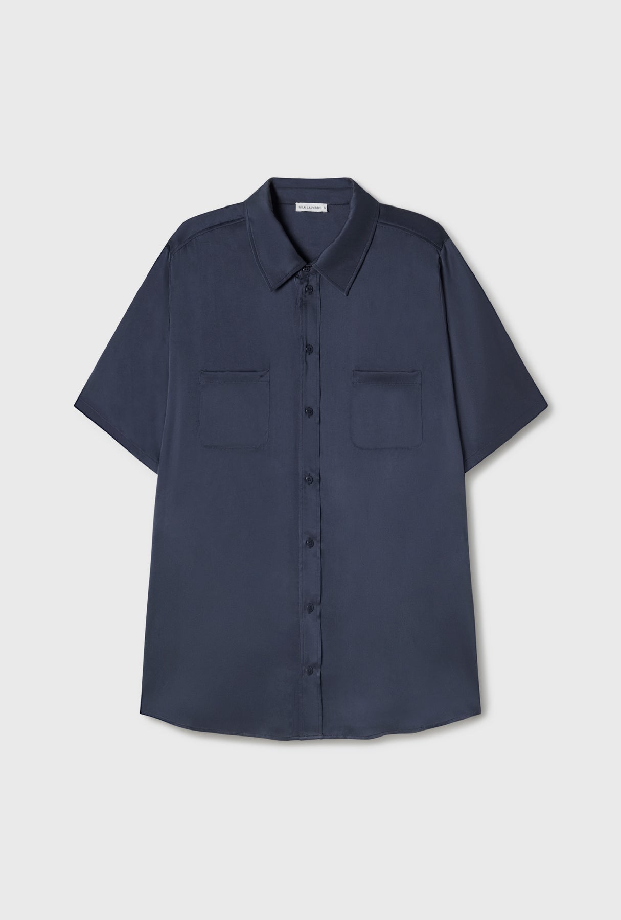 Short Sleeve Boyfriend Shirt - Midnight