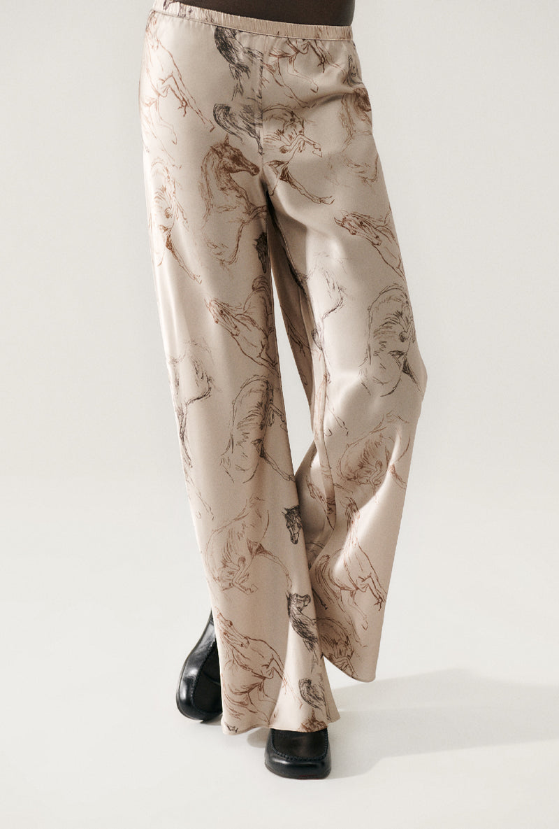 Bias Cut Pants - Wild Horses