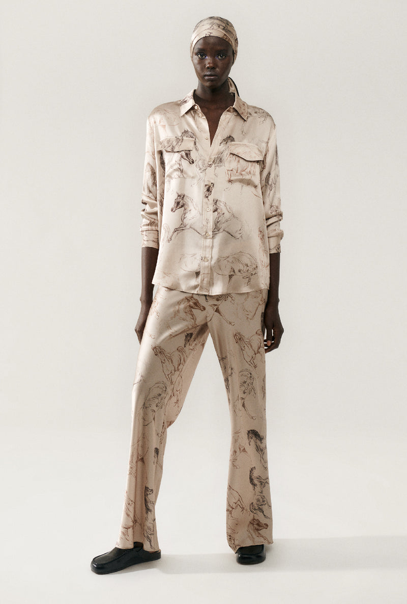 Bias Cut Pants - Wild Horses