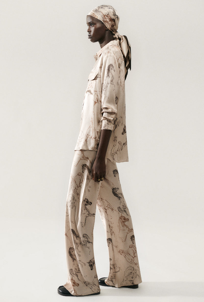 Bias Cut Pants - Wild Horses