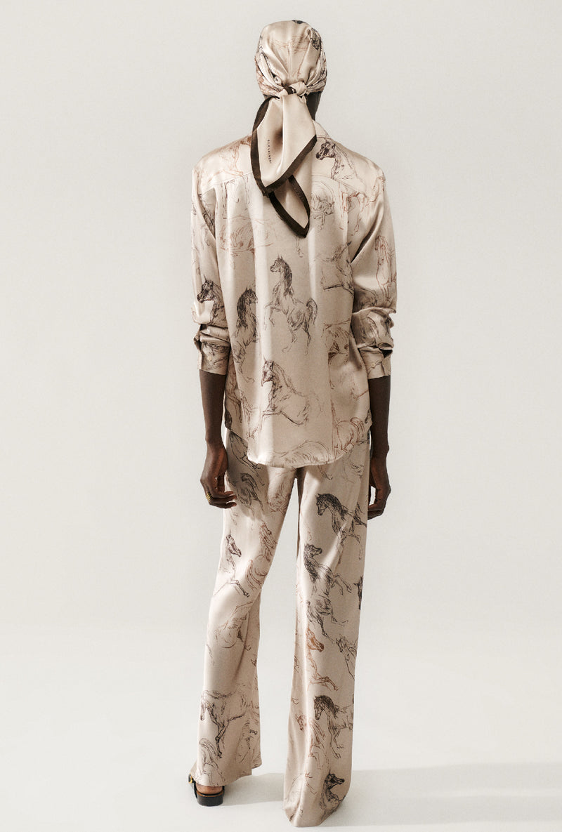 Bias Cut Pants - Wild Horses