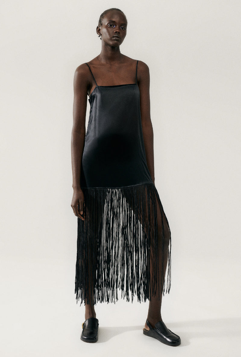 Fringe Dress - Black