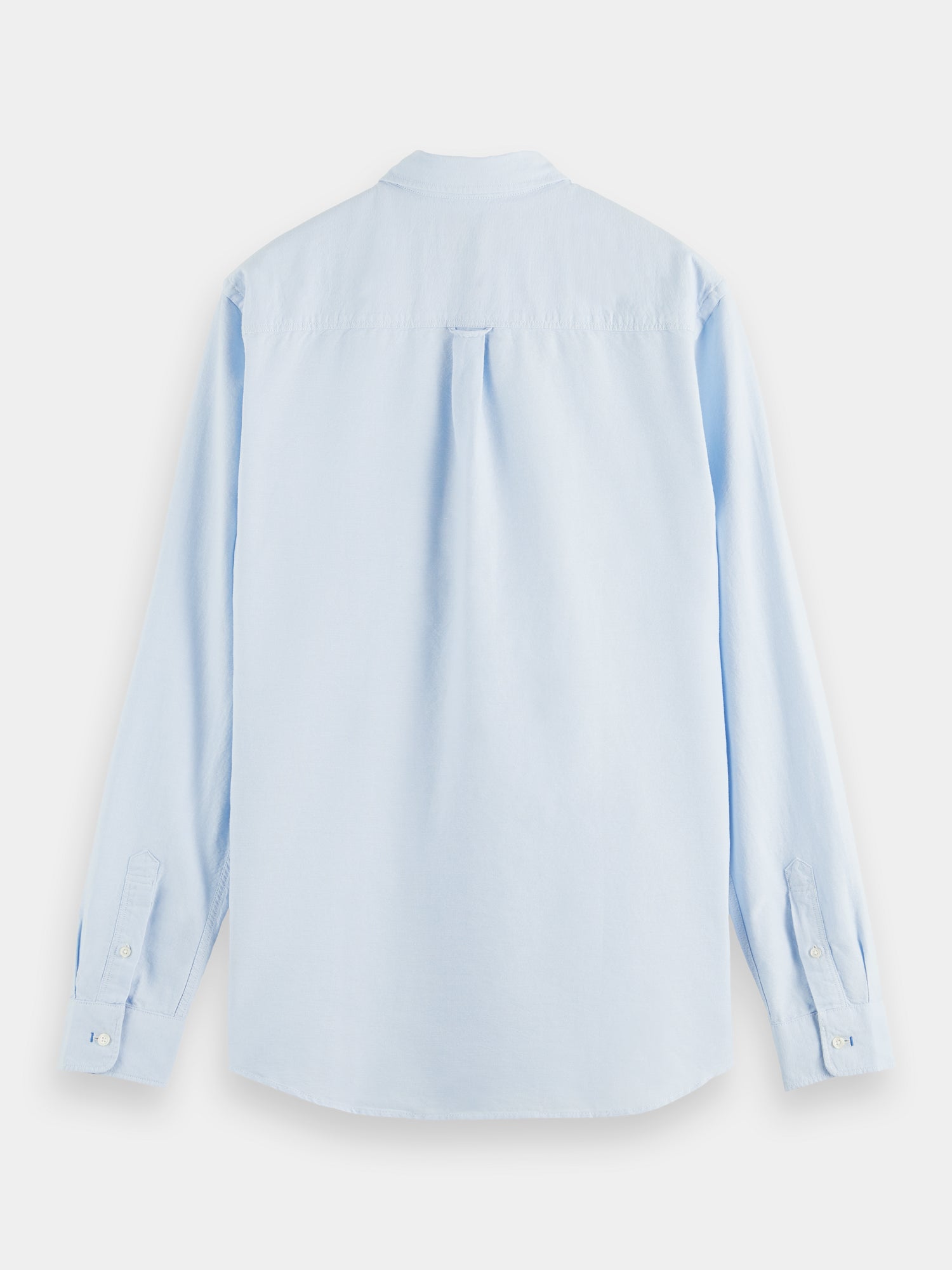Organic cotton/elastane oxford shirt - Blue