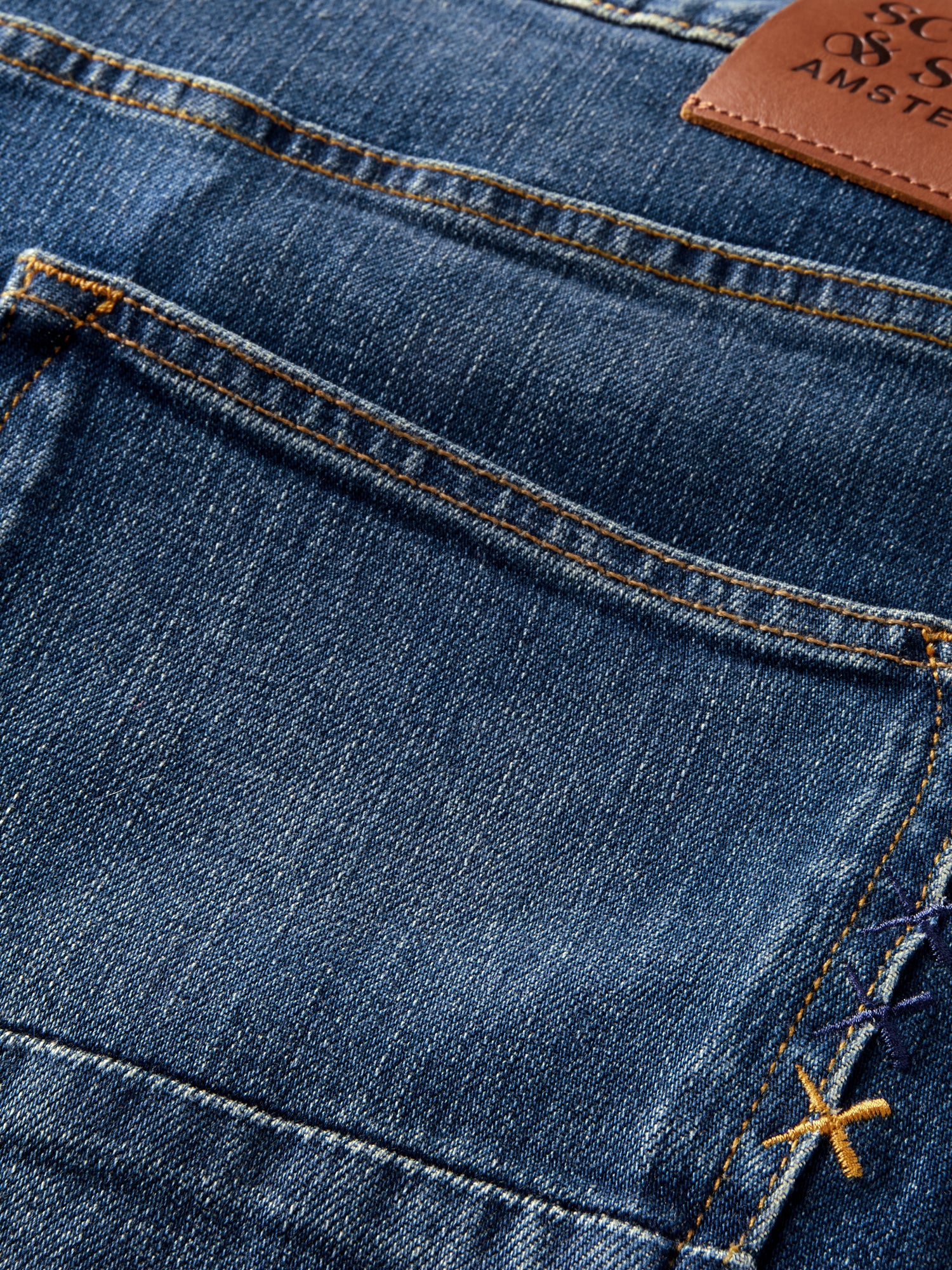 Ralston regular slim fit organic cotton jeans - Classic Blue