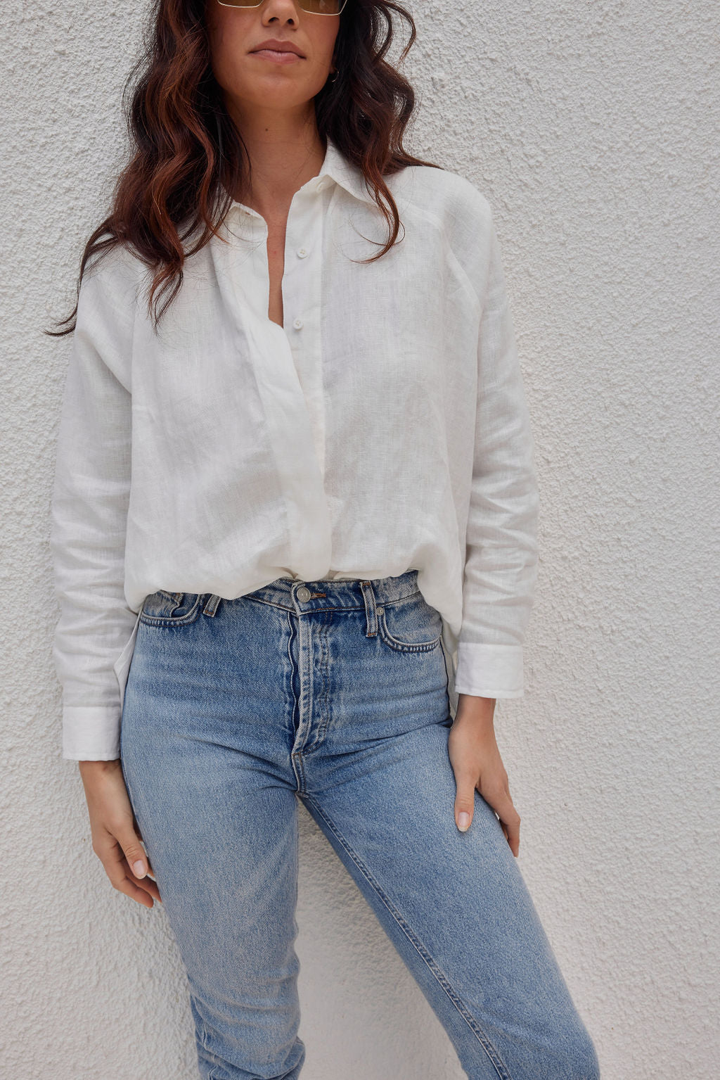 Billie Shirt - Linen - Cream