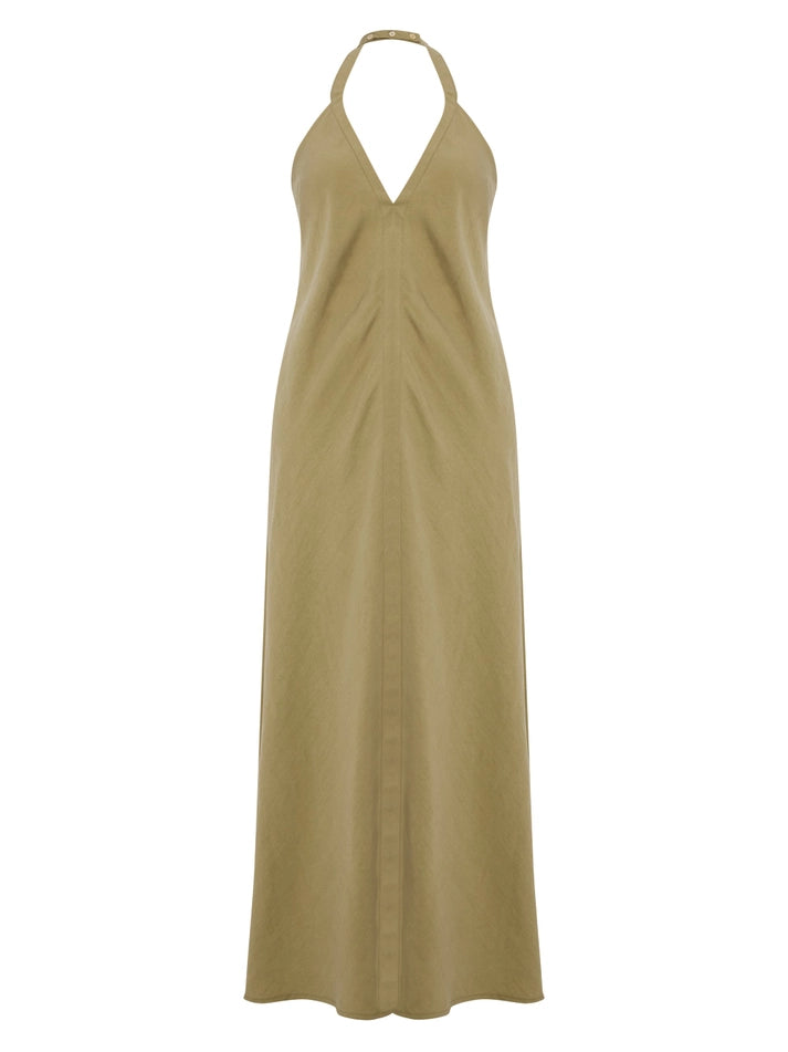 Zoe Maxi Dress - Khaki Green