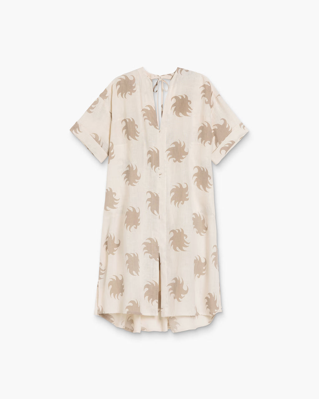 Hazel Ember Tangelo Linen Dress