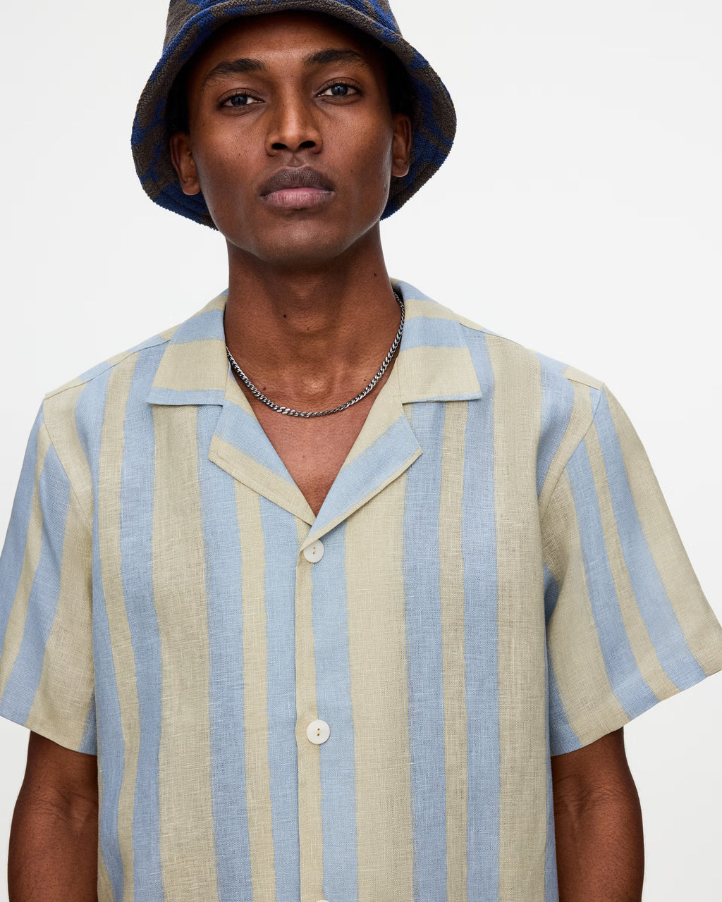 Mist Strata Cuba Linen Shirt
