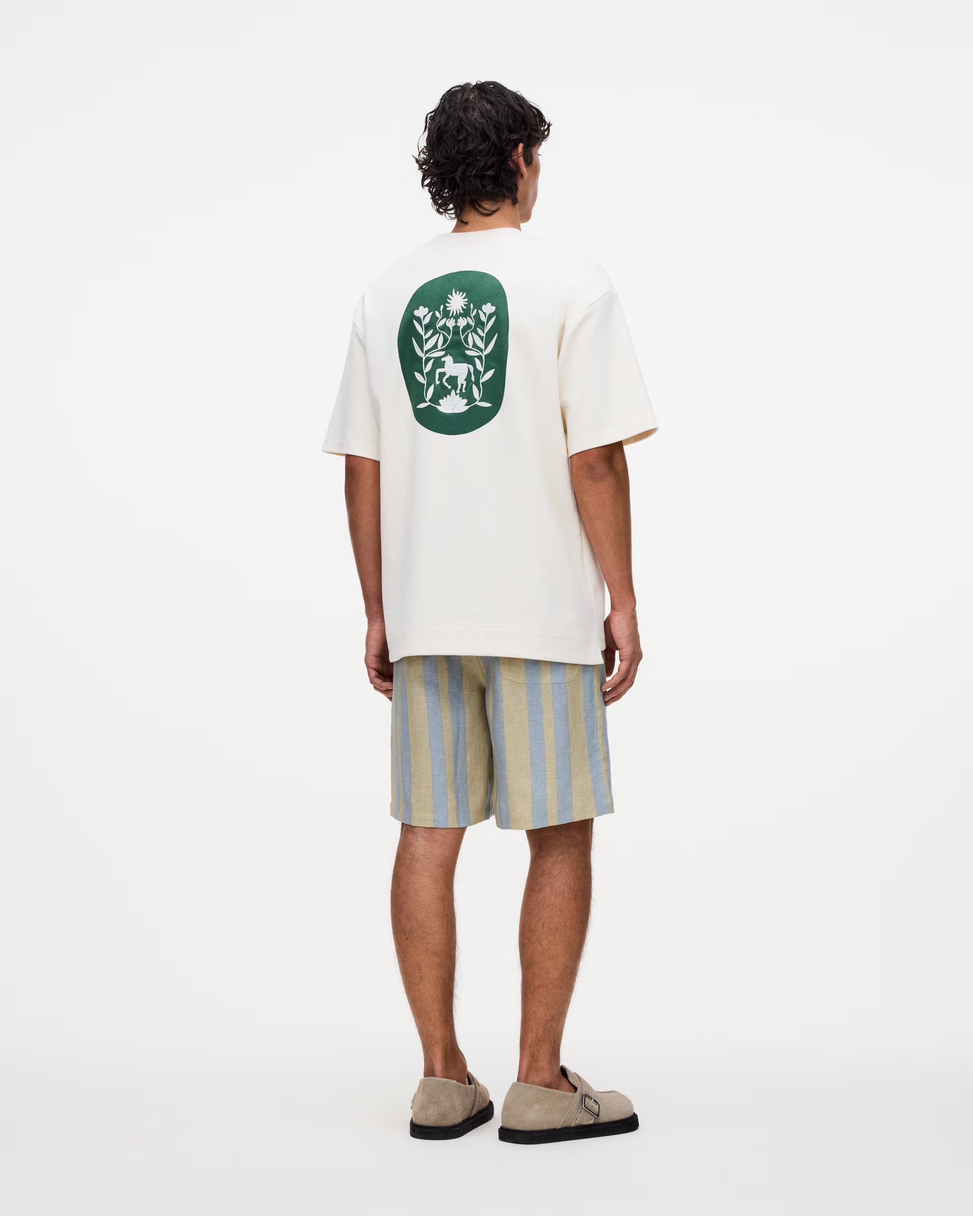 Mist Strata Nicola Linen Shorts