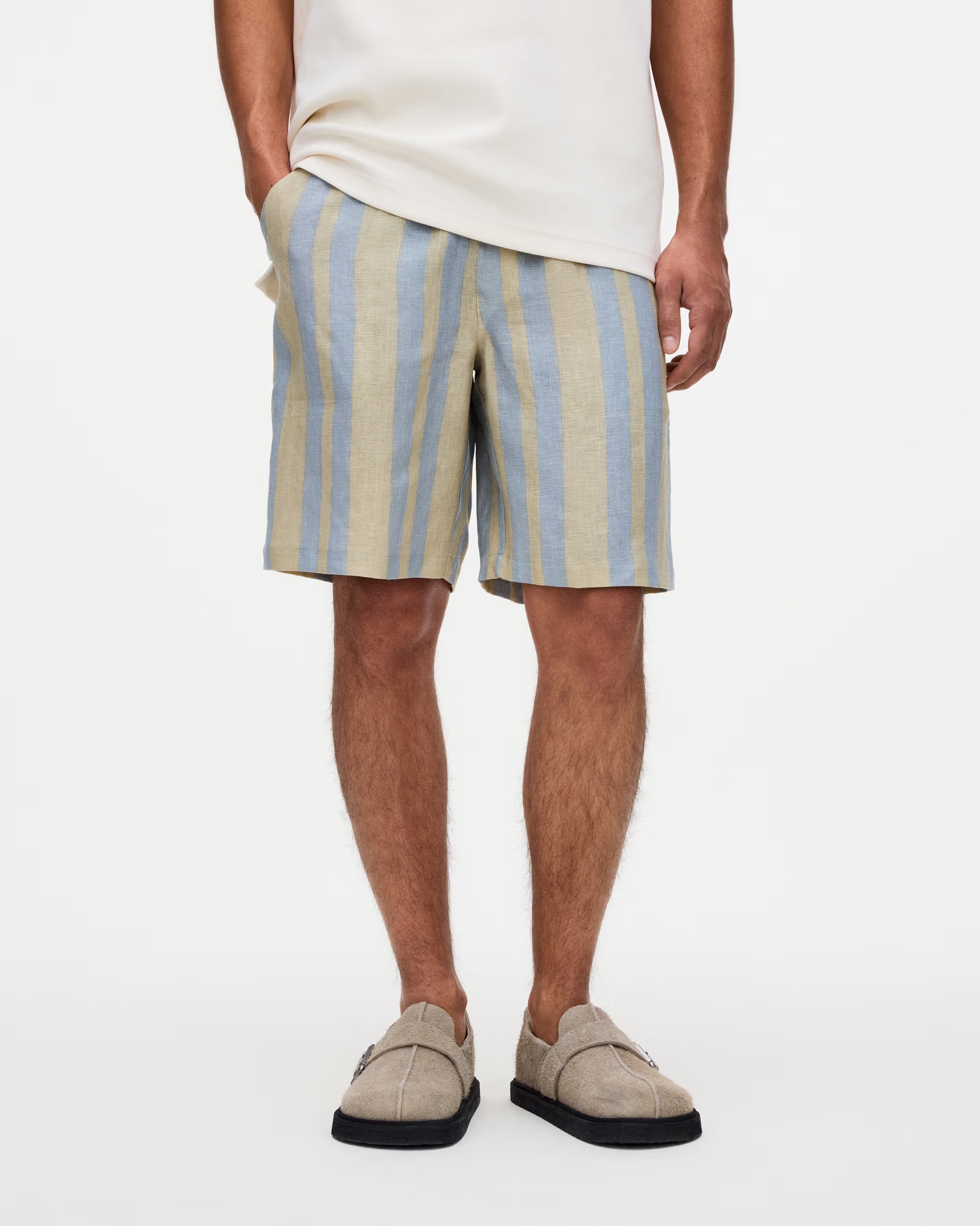 Mist Strata Nicola Linen Shorts