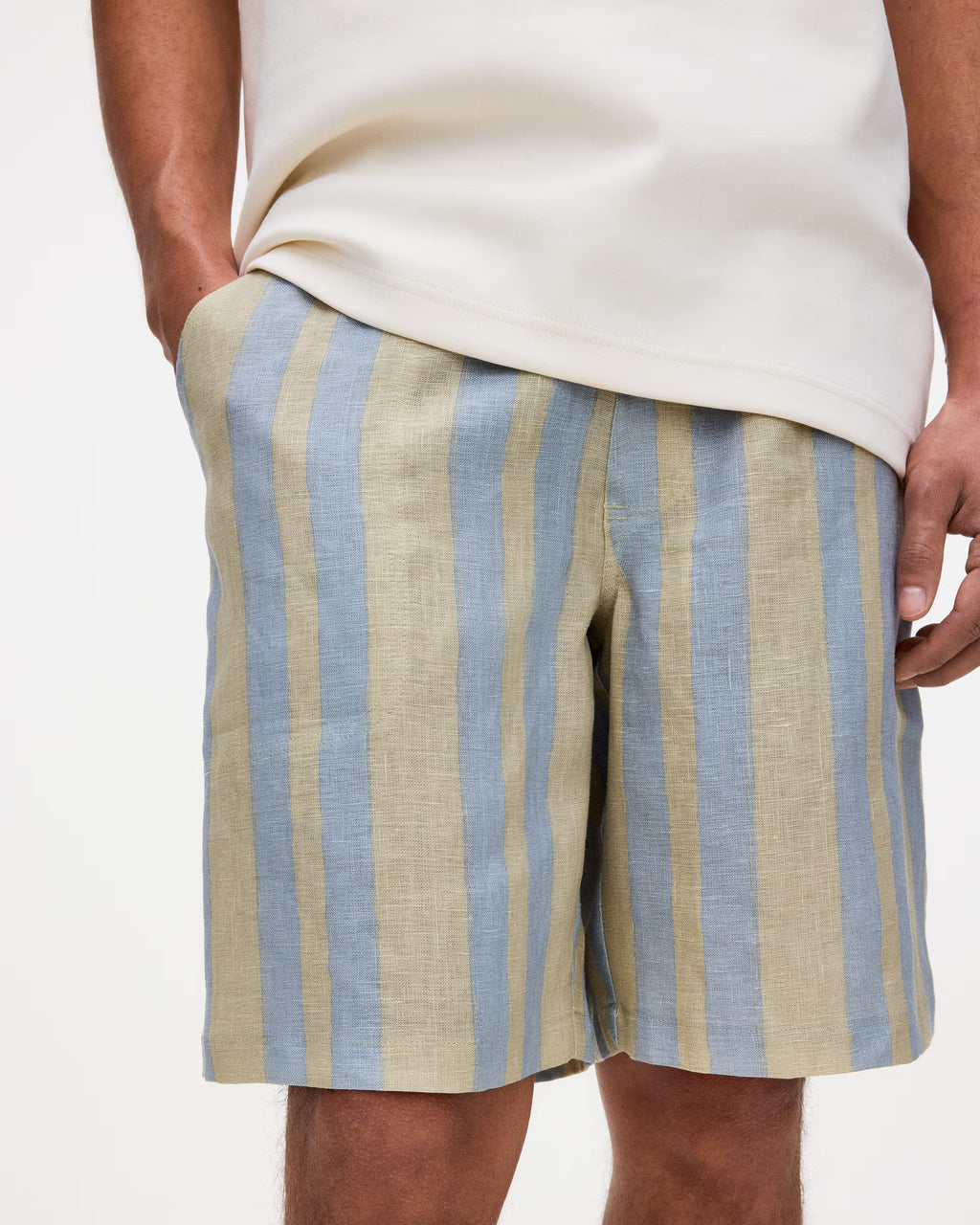 Mist Strata Nicola Linen Shorts