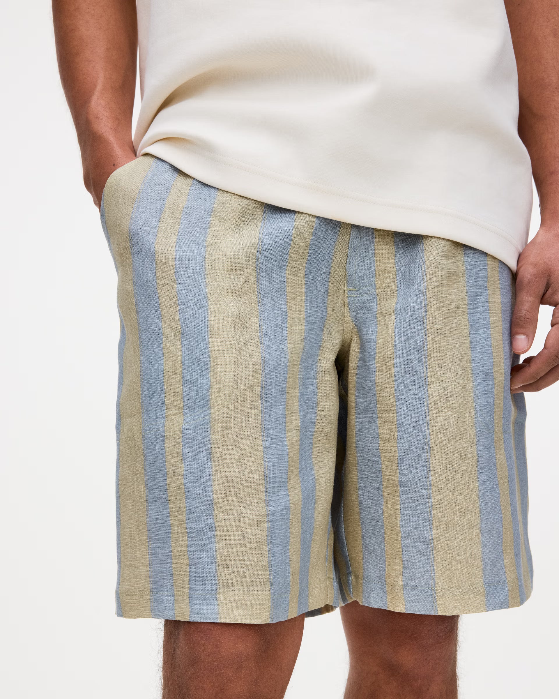 Mist Strata Nicola Linen Shorts