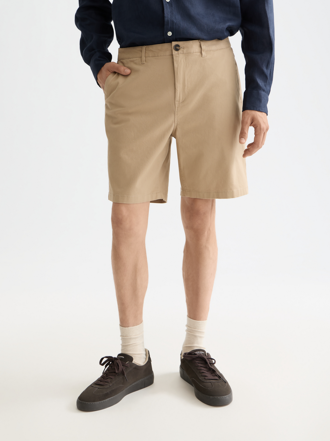 CORE - Stuart twill short - 0137 Sand