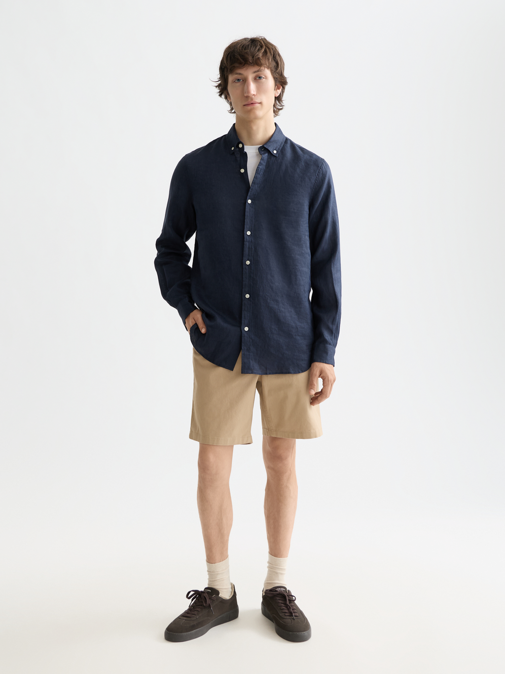 CORE - Stuart twill short - 0137 Sand