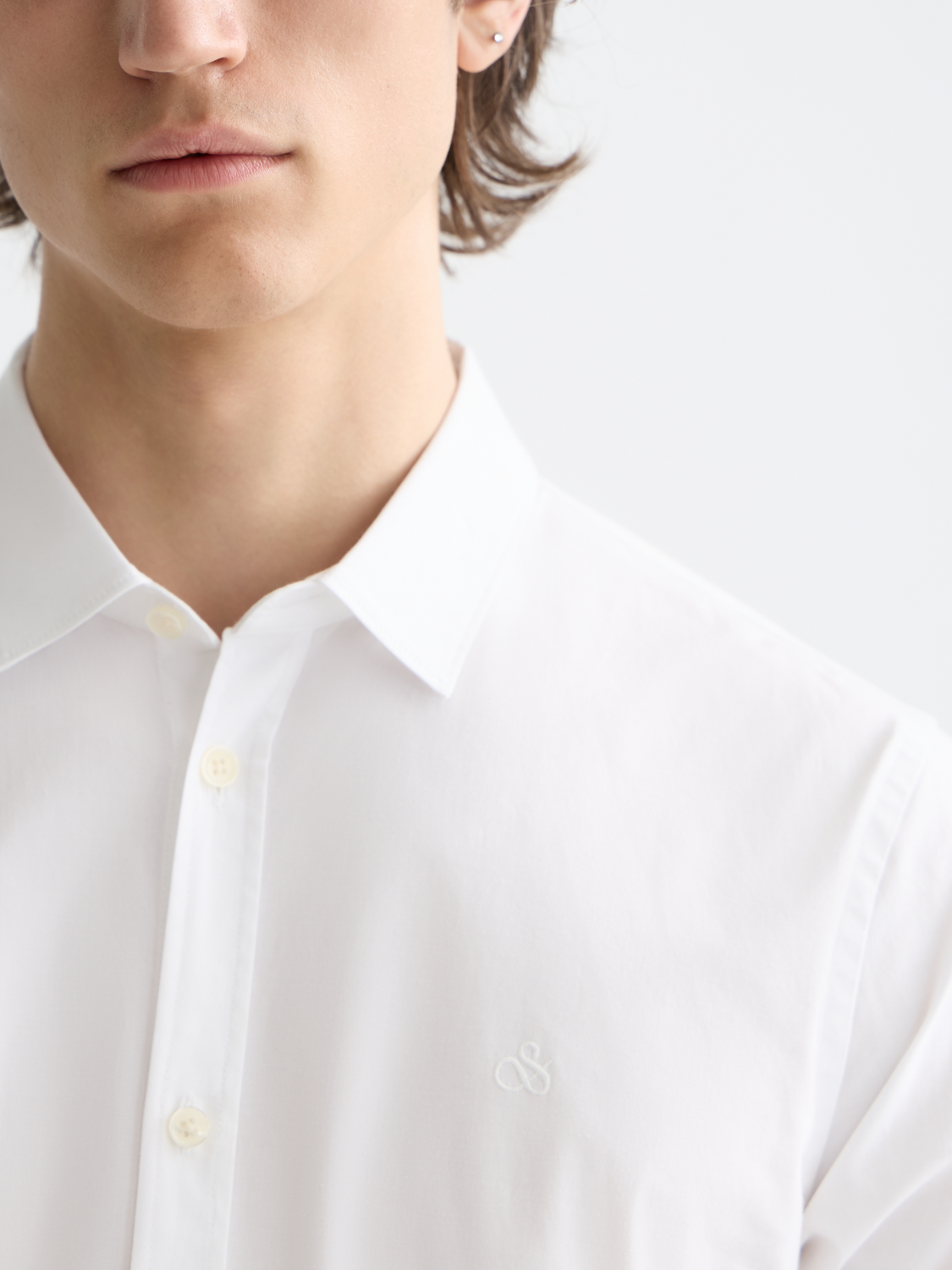 CORE - Poplin Solid Shirt - Bright White