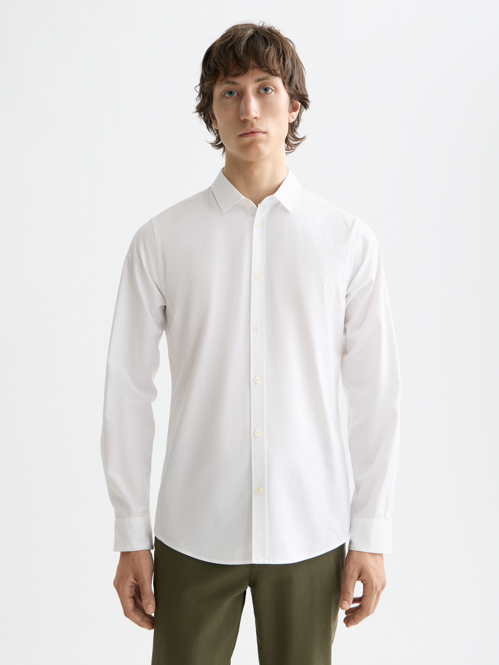 CORE - Poplin Solid Shirt - Bright White