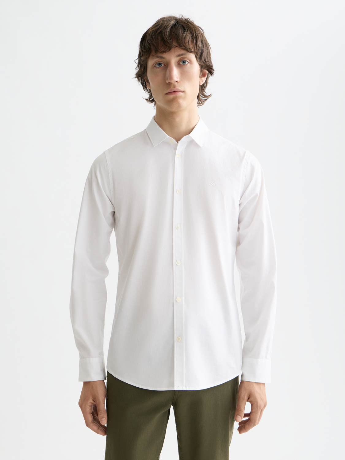 CORE - Poplin Solid Shirt - Bright White
