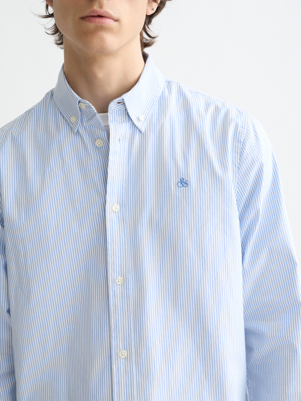 Oxford striped shirt - Blue Stripe
