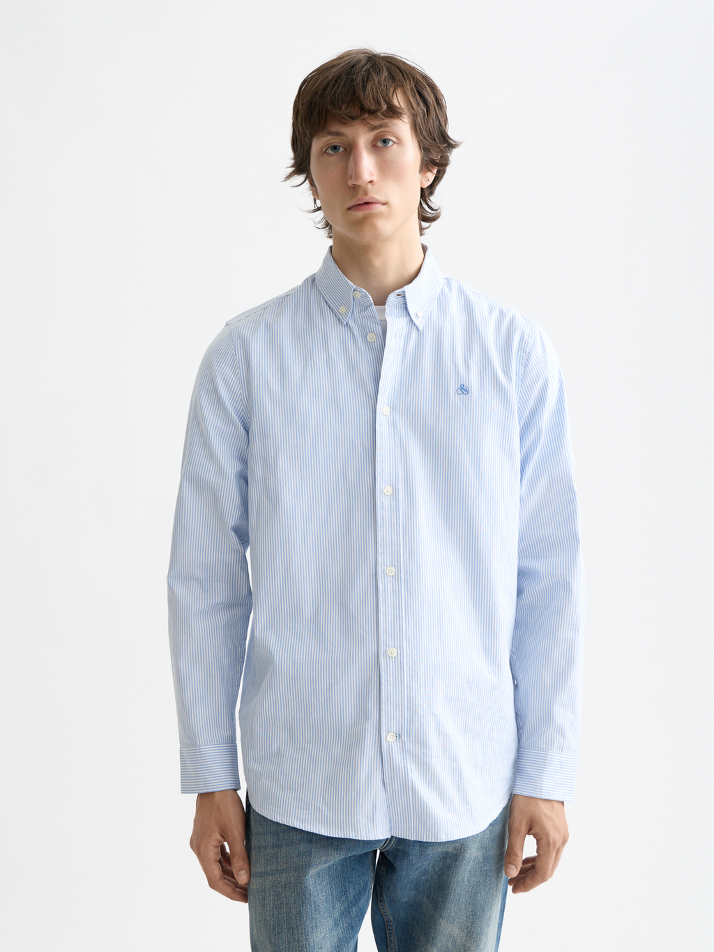 Oxford striped shirt - Blue Stripe