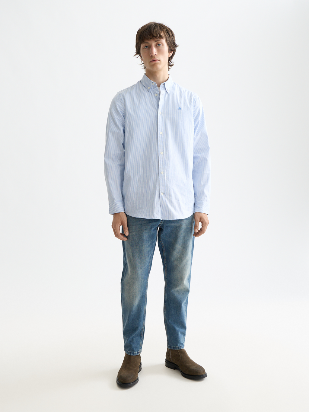 Oxford striped shirt - Blue Stripe