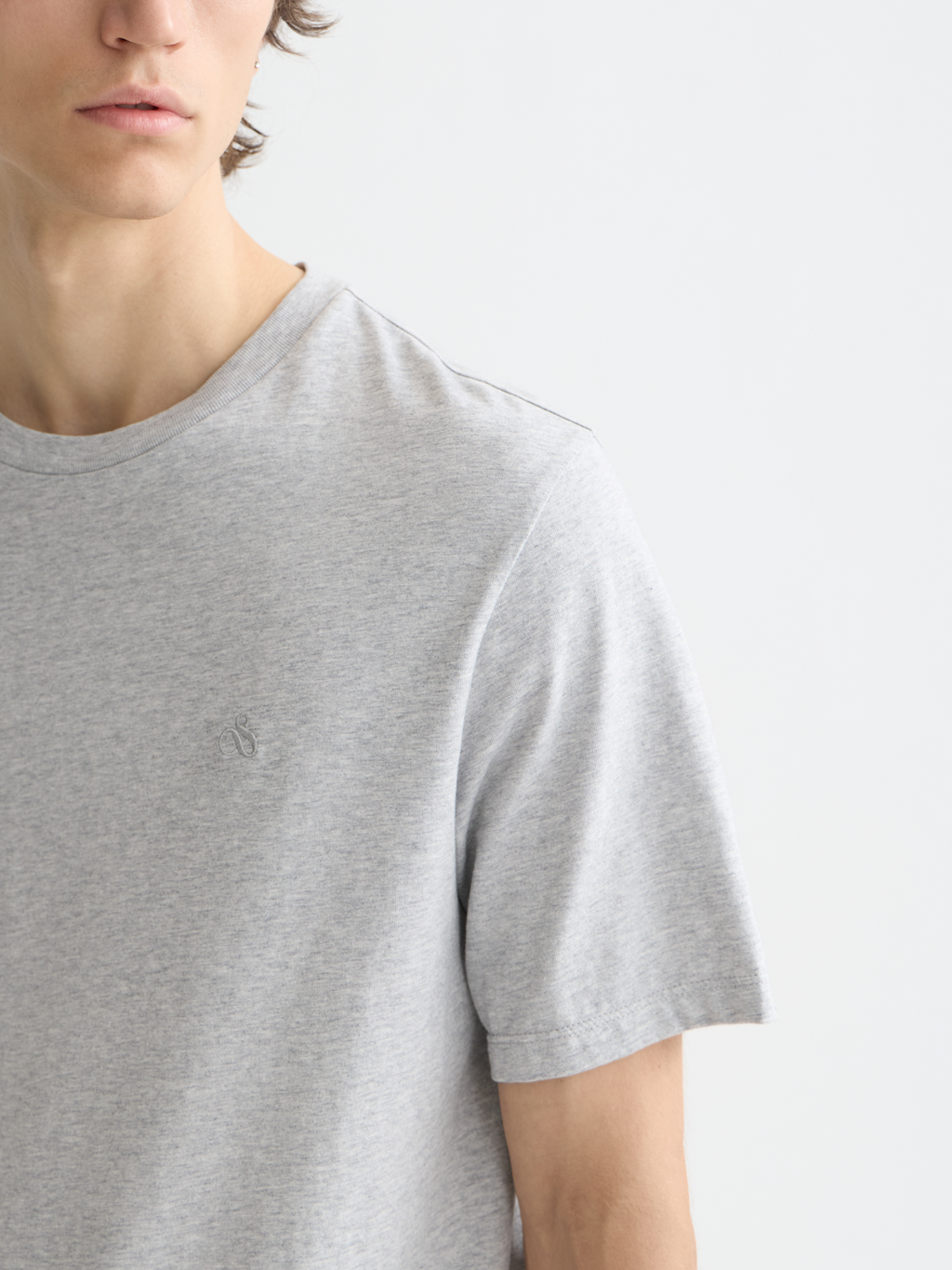 CORE - Logo T-Shirt - Grey Melange