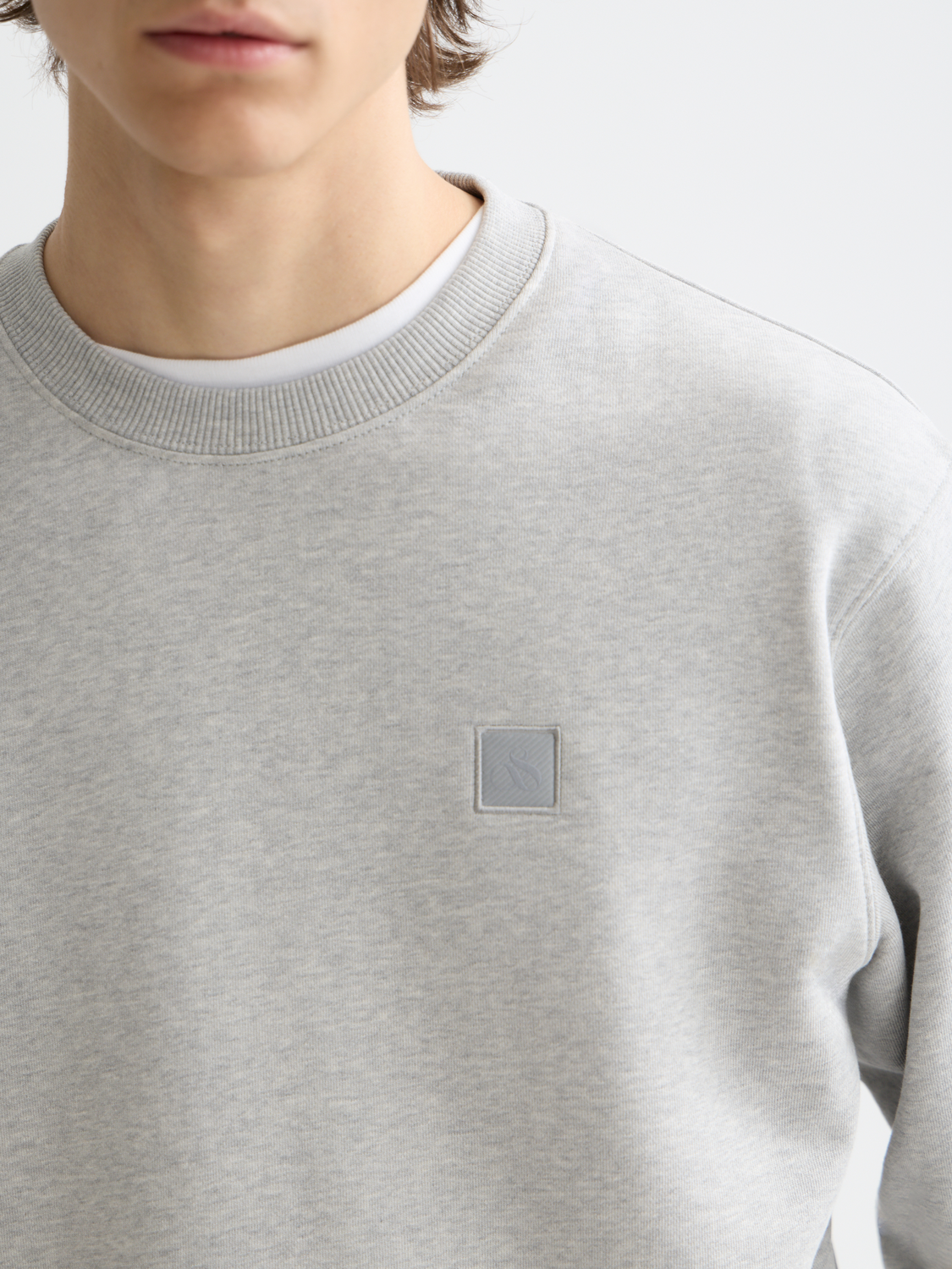 CORE - Logo Sweatshirt - Grey Melange