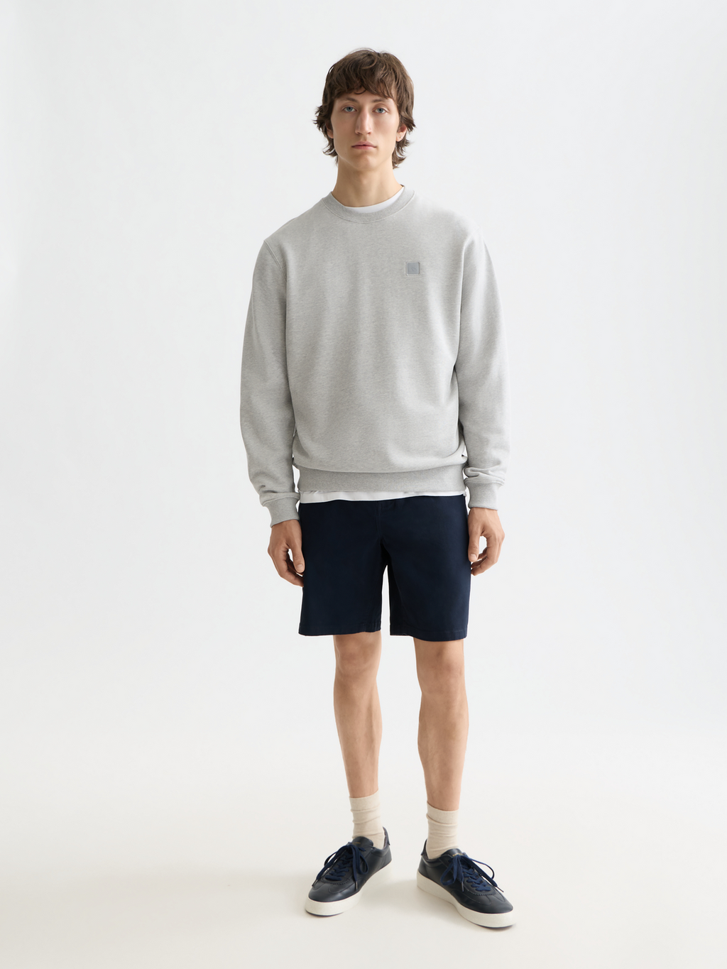 CORE - Logo Sweatshirt - Grey Melange