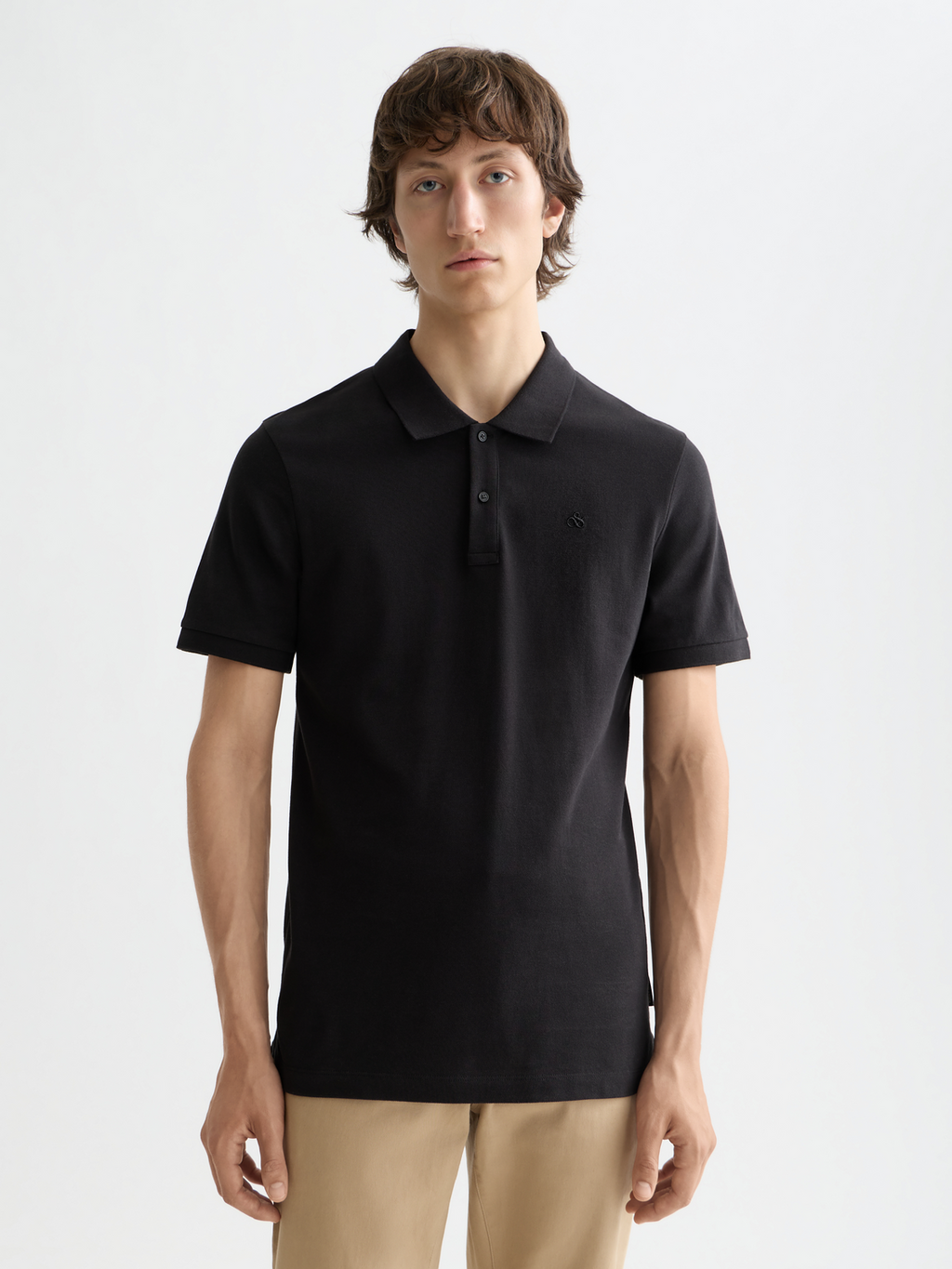CORE - Logo Pique Polo - Black