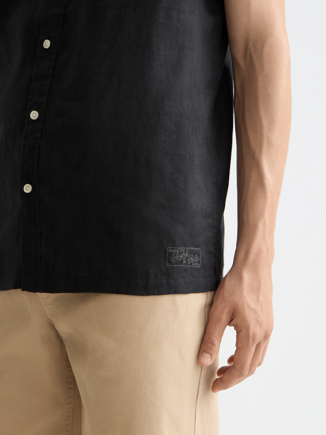 Core Linen S/S Shirt - Black