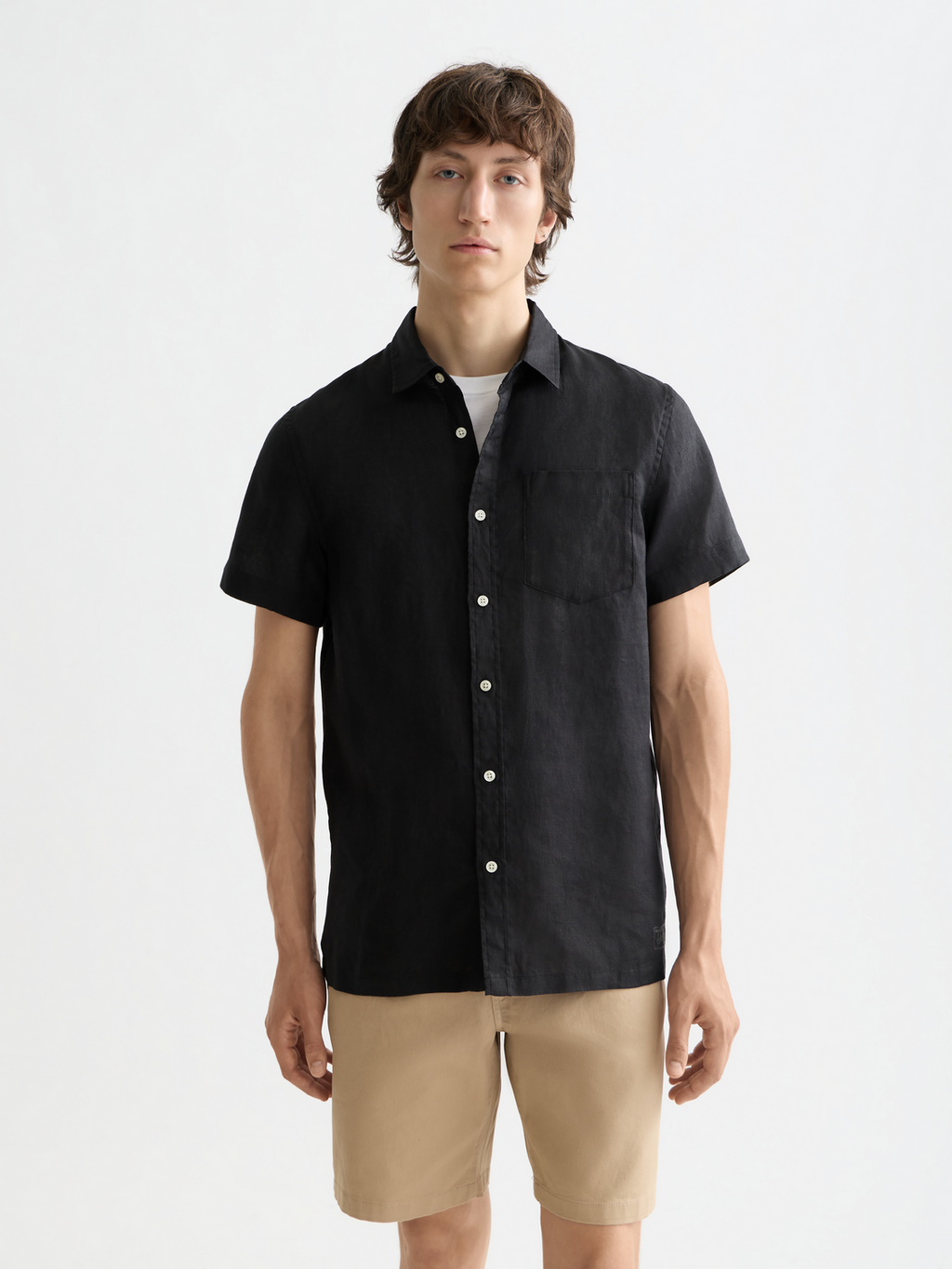 Core Linen S/S Shirt - Black