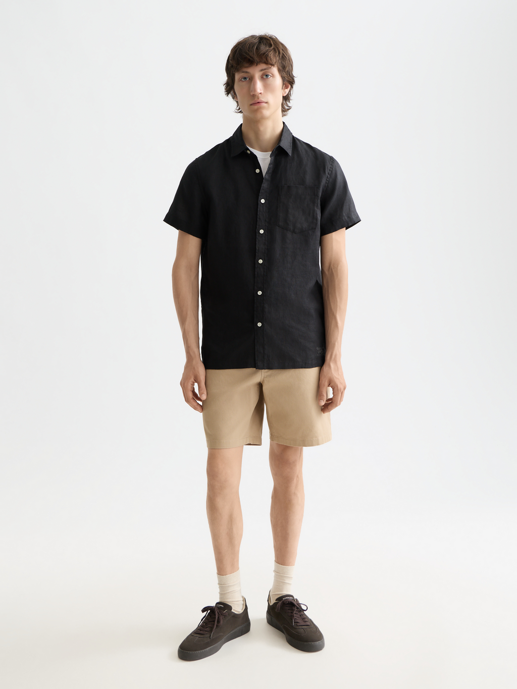 Core Linen S/S Shirt - Black