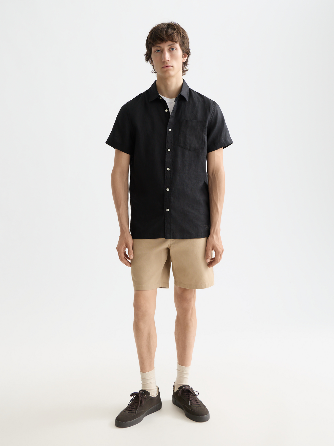 Core Linen S/S Shirt - Black