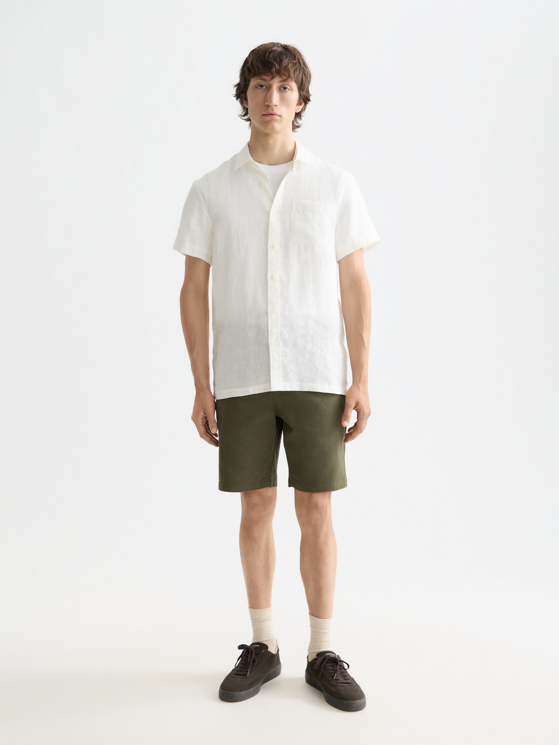 Core Linen S/S Shirt - Off White