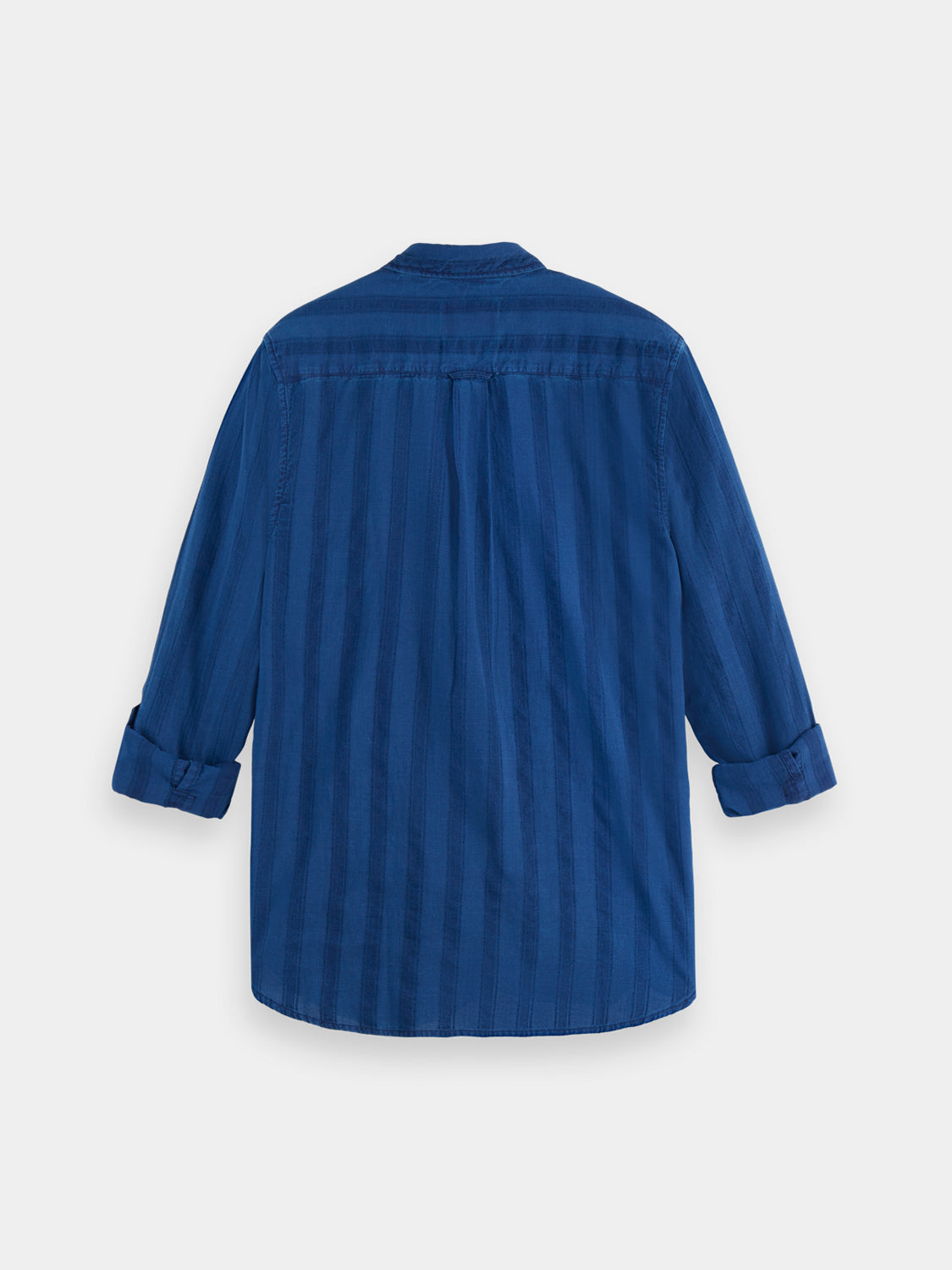 Textured indigo shirt - Washed Indigo