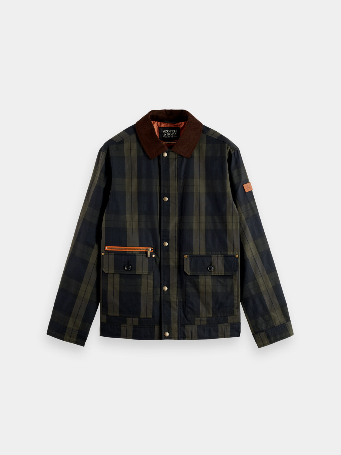 Wax cotton jacket - Blackwatch Checkzx