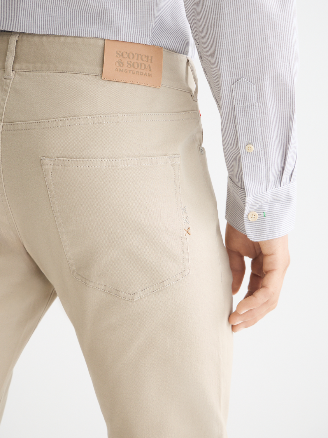 Ralston slim fit 5-pocket pants - Plaza Taupe
