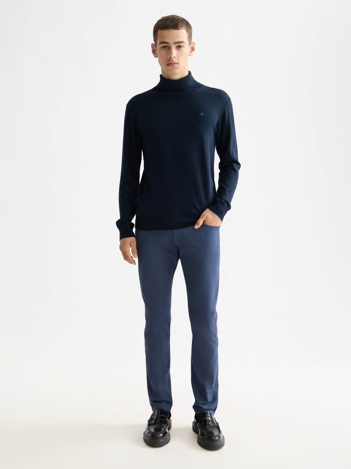 Ralston slim fit 5-pocket pants - Insignia Blue